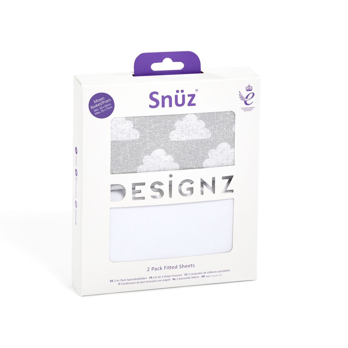 SnuzBaskit Moses Basket Sheets 2pk