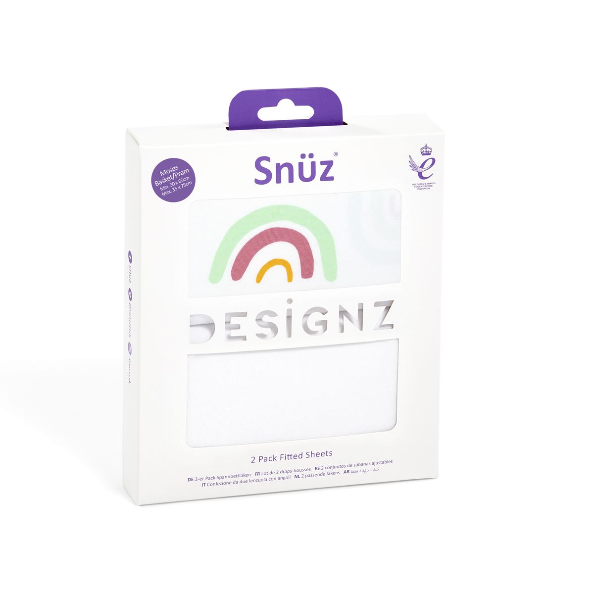 SnuzBaskit Moses Basket Sheets 2pk