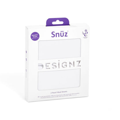 SnuzBaskit Moses Basket Sheets 2pk