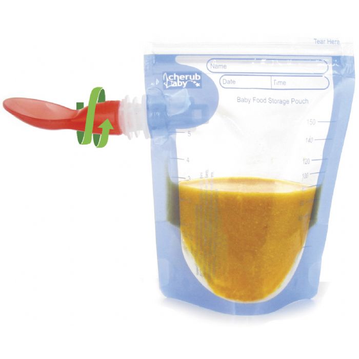 Cherub Baby Food Pouch Spoons 2pk