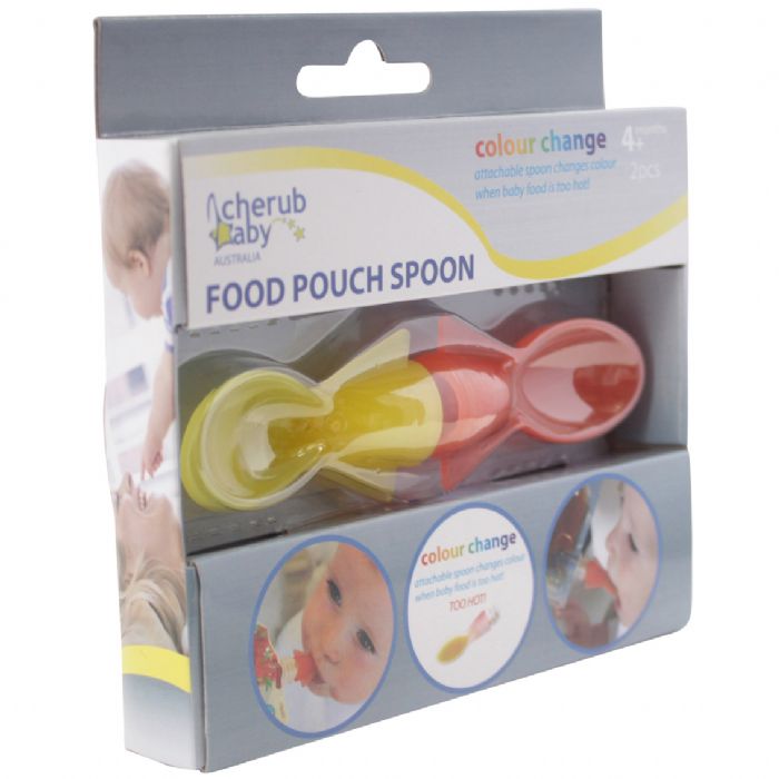 Cherub Baby Food Pouch Spoons 2pk
