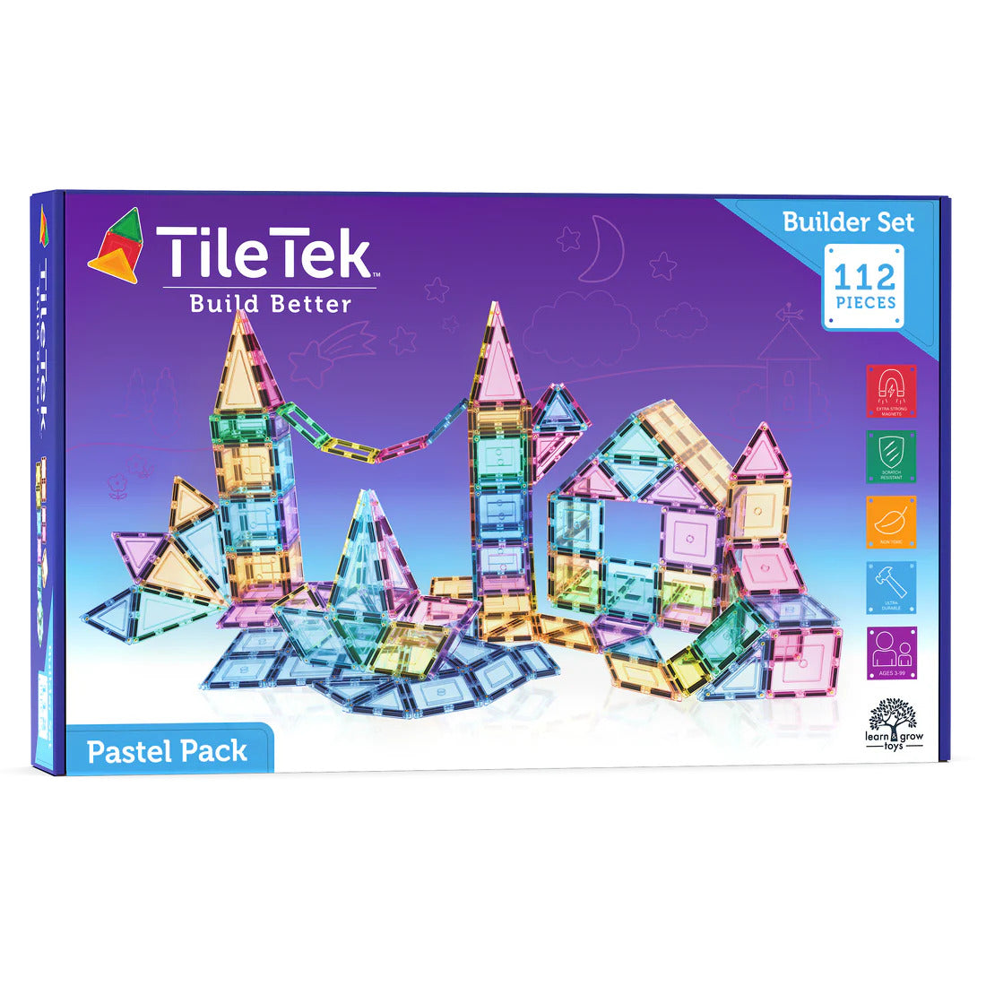 Tile Tek 112 Piece Pastel Builders Set