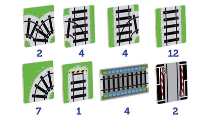 Tile Tek 36 Piece Tile Topper - Train Pack