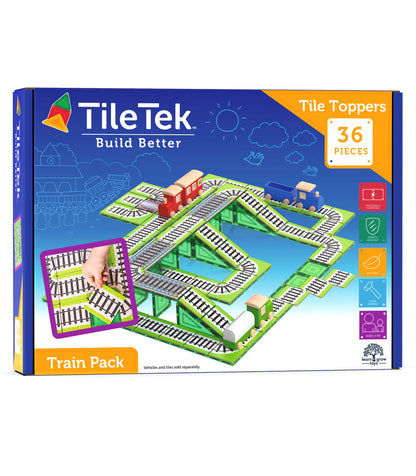 Tile Tek 36 Piece Tile Topper - Train Pack