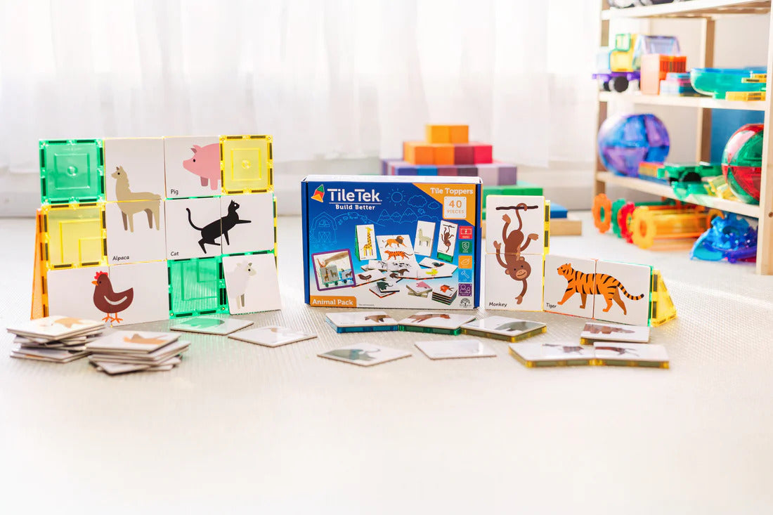 Tile Tek 40 Piece Tile Topper - Animal Pack