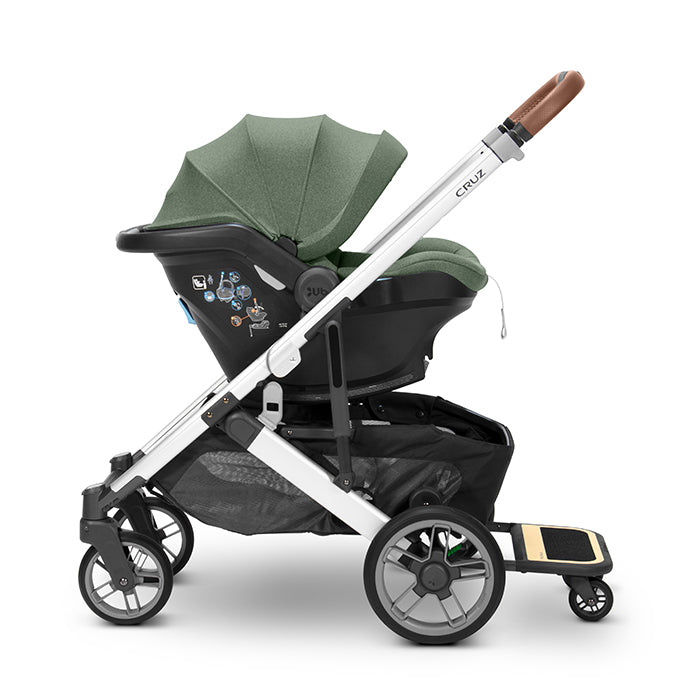 uppababy cruz piggyback ride-along board UPPAbaby CRUZ V2 PiggyBack Ride-Along Board – Baby On The Move