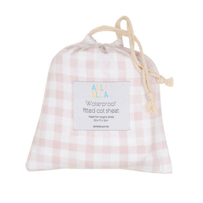 All4Ella Waterproof Jersey Fitted Cot Sheet