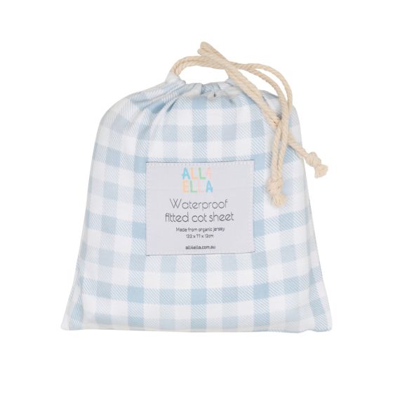 All4Ella Waterproof Jersey Fitted Cot Sheet