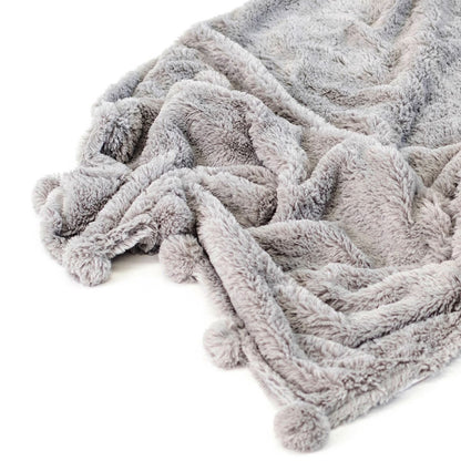 Weegoamigo Plush Pom Pom Blanket