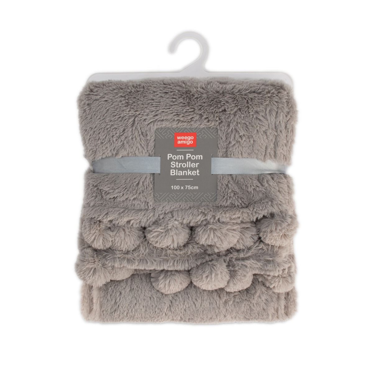 Weegoamigo Plush Pom Pom Blanket