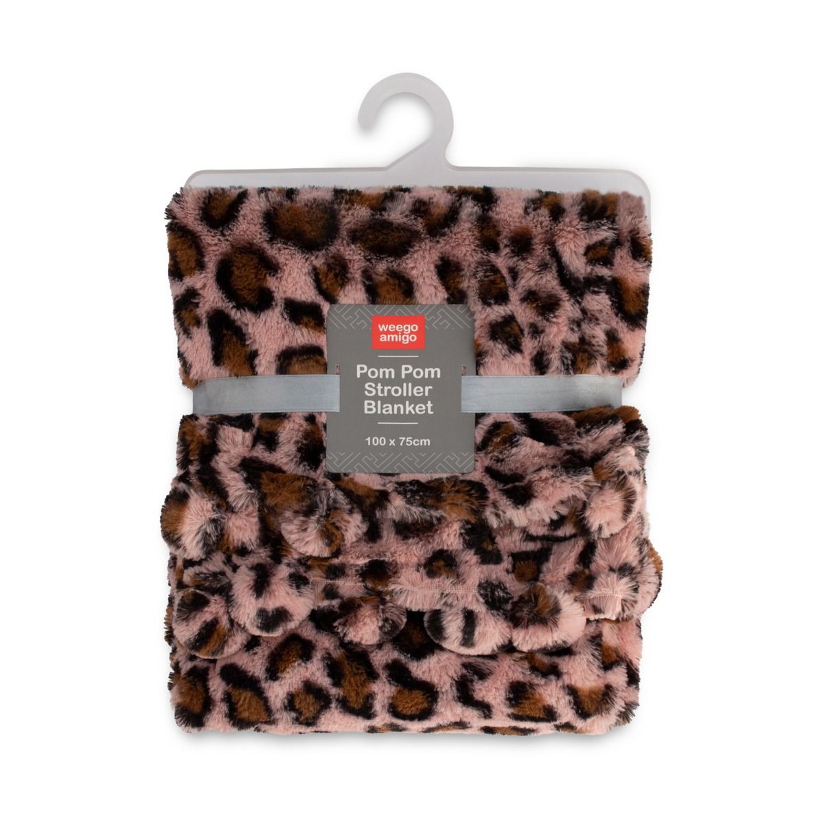 Weegoamigo Plush Pom Pom Blanket