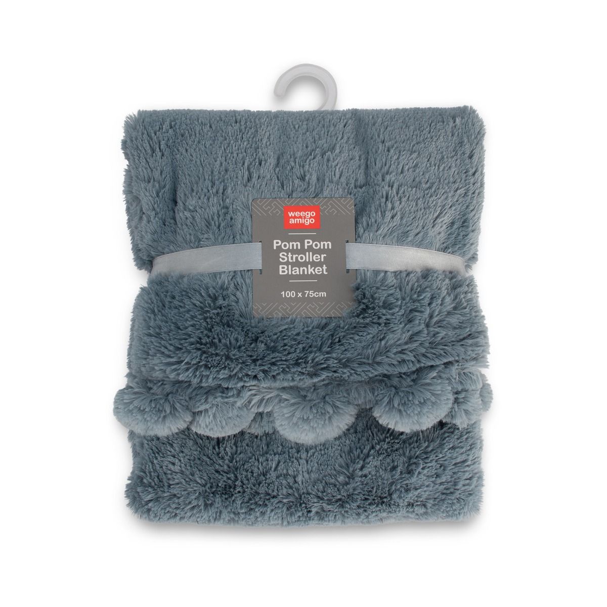 Weegoamigo Plush Pom Pom Blanket