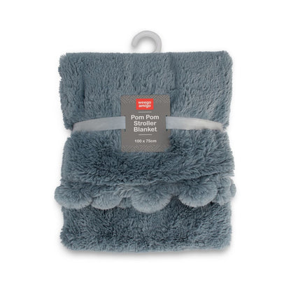 Weegoamigo Plush Pom Pom Blanket