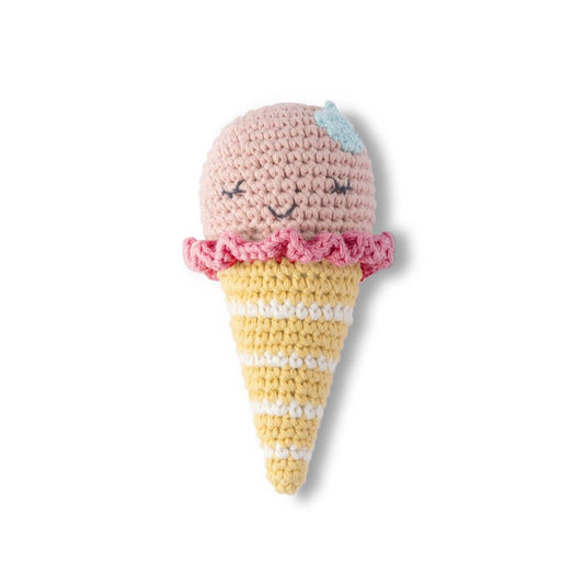 Weegoamigo Isla Ice Cream Crochet Rattle