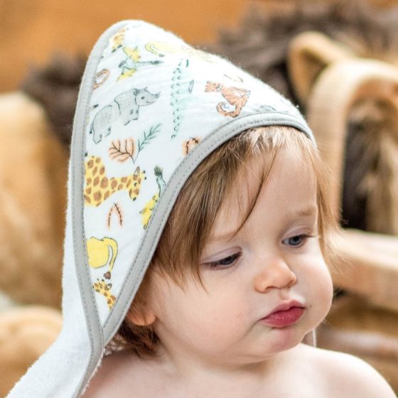 Weegoamigo Hooded Towel + Washers