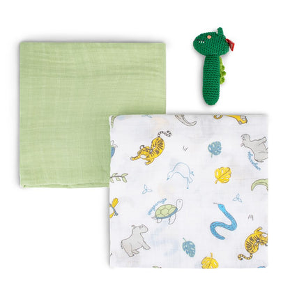 Weegoamigo Baby Muslin &amp; Crochet Set