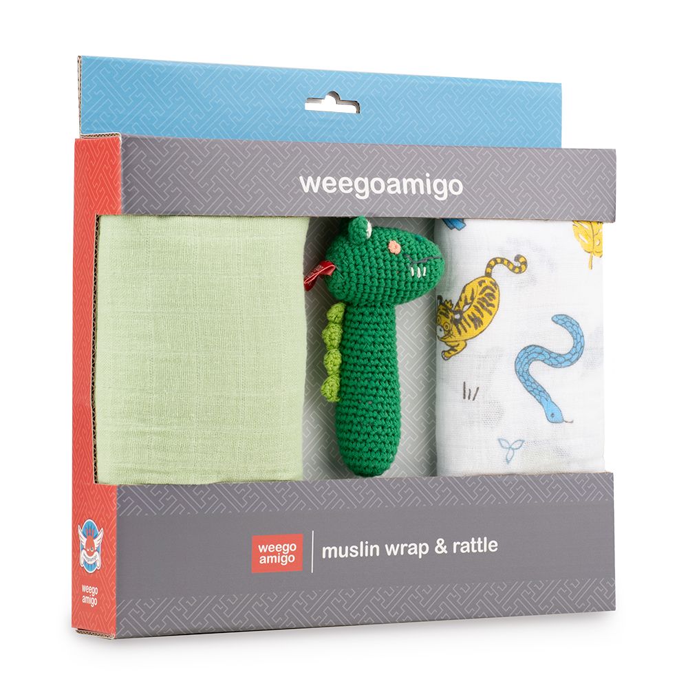 Weegoamigo Baby Muslin &amp; Crochet Set