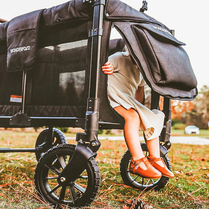 WonderFold W4 Luxe Quad Stroller Wagon