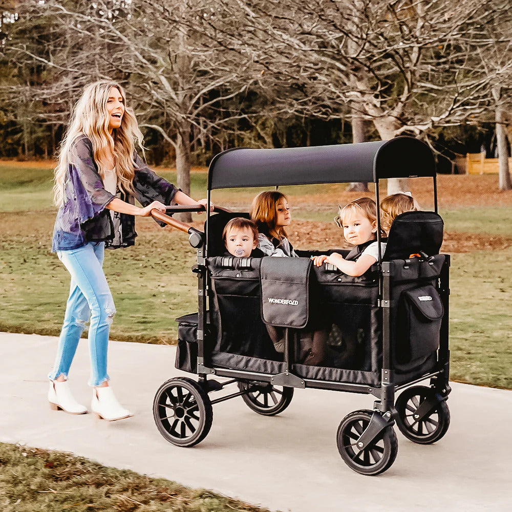 WonderFold W4 Luxe Quad Stroller Wagon
