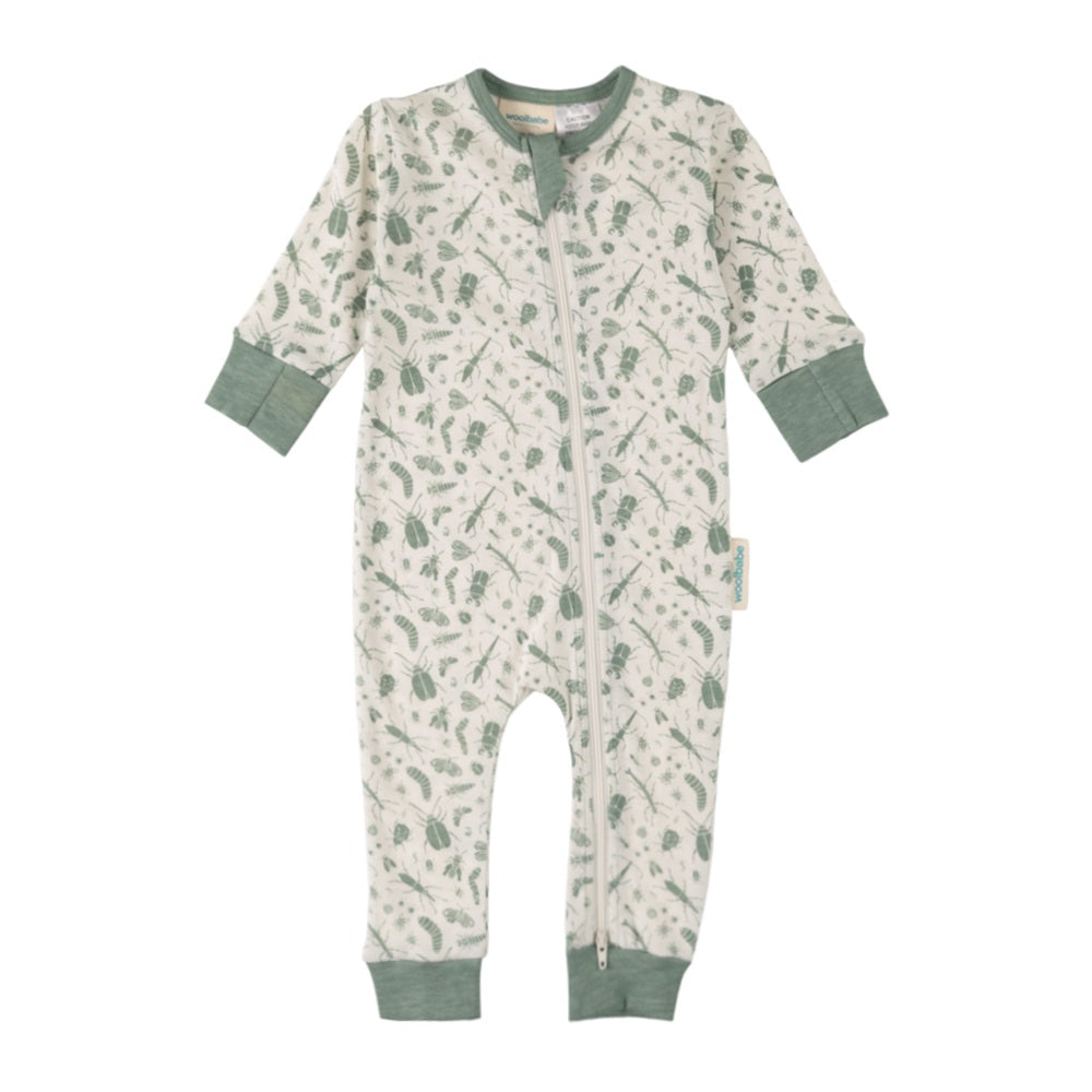 Woolbabe Merino/Organic Cotton Pyjama Suit - Prints