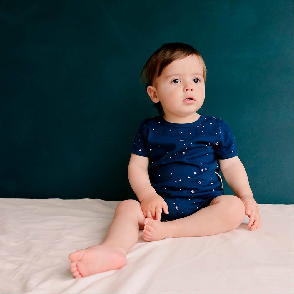 Woolbabe Merino/Organic Cotton Summer Pyjamas - Print