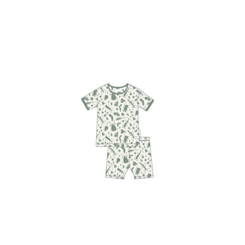 Woolbabe Merino/Organic Cotton Summer Pyjamas - Print