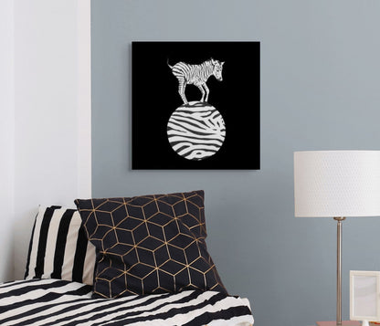 Ink Boss Art Baby Animals Zebra Black & White