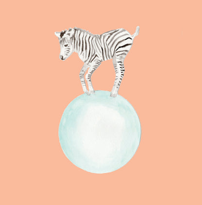 Ink Boss Art Baby Animals Zebra Pastel