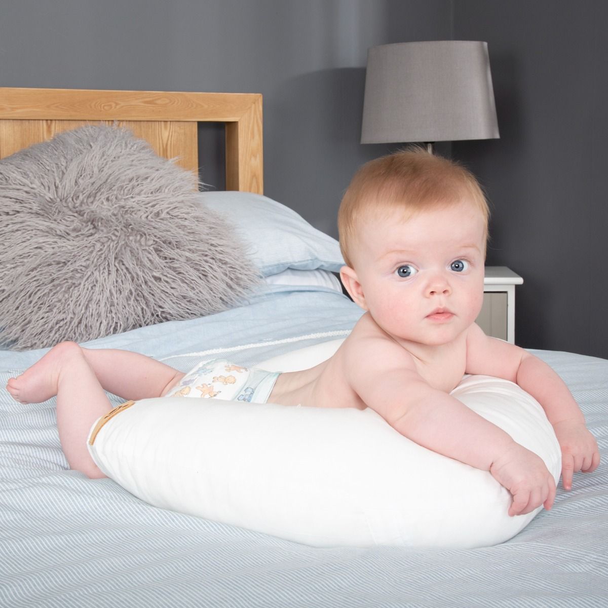 Cuddle Co Organic Feeding & Infant Support Pillow - Baby On The Move