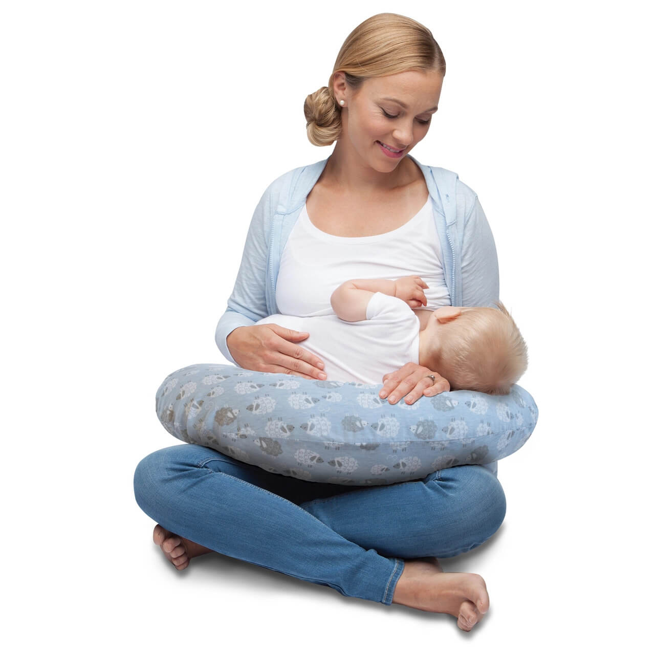 Chicco Boppy Feeding Support Pillow Baby On The Move