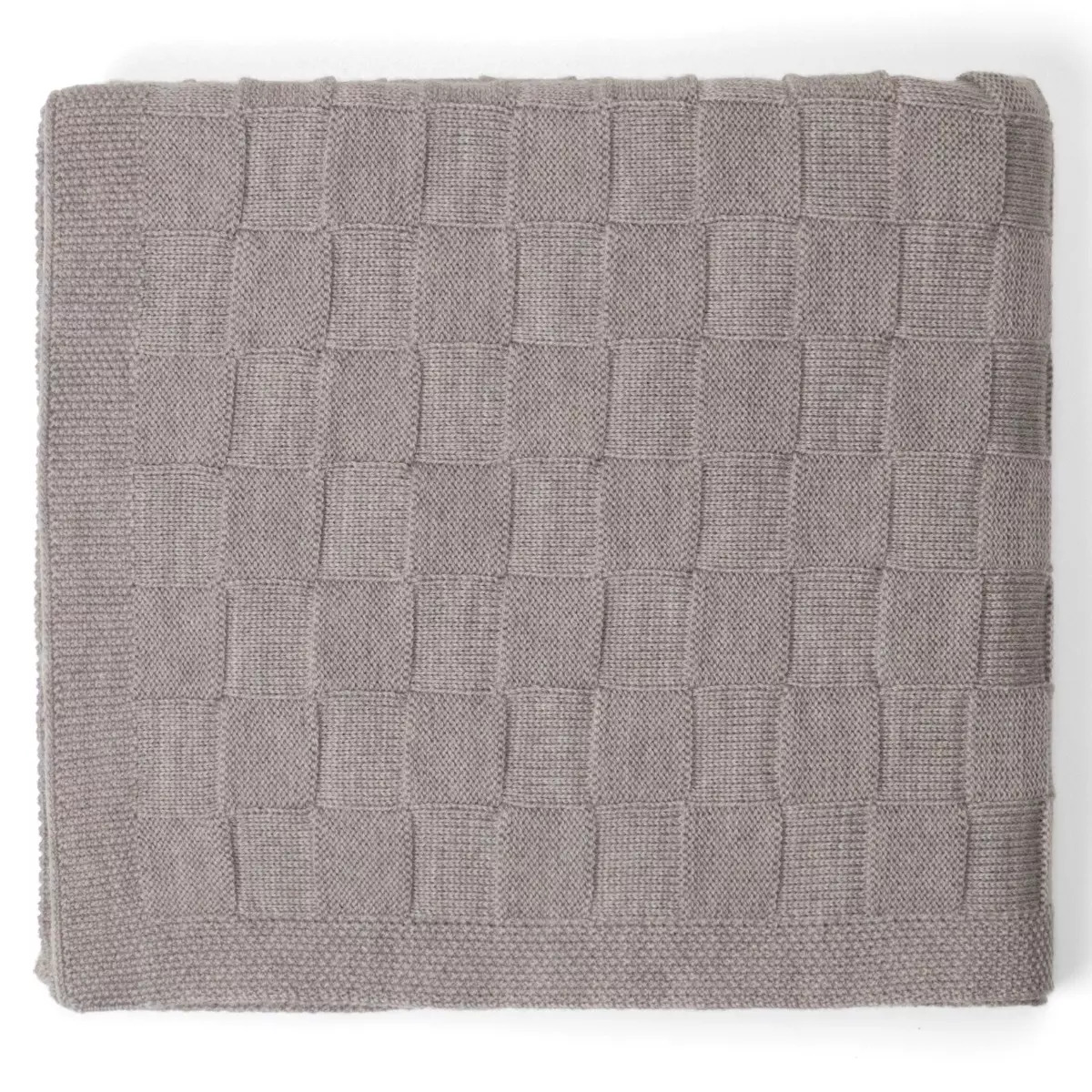 Dimples Basket Weave Merino Baby Blanket