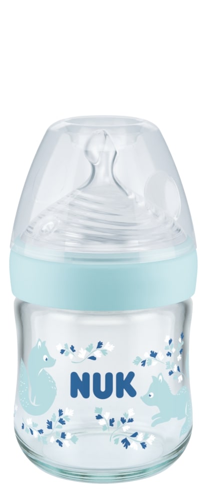 nuk_nature_sense_glass_baby_bottle_with_teat_120ml_blue