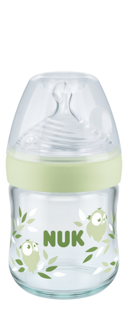 nuk_nature_sense_glass_baby_bottle_with_teat_120ml_green