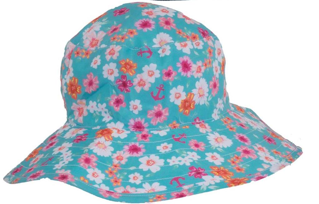 banz-carewear-reversible-sunhat-floral-mint+turquoise
