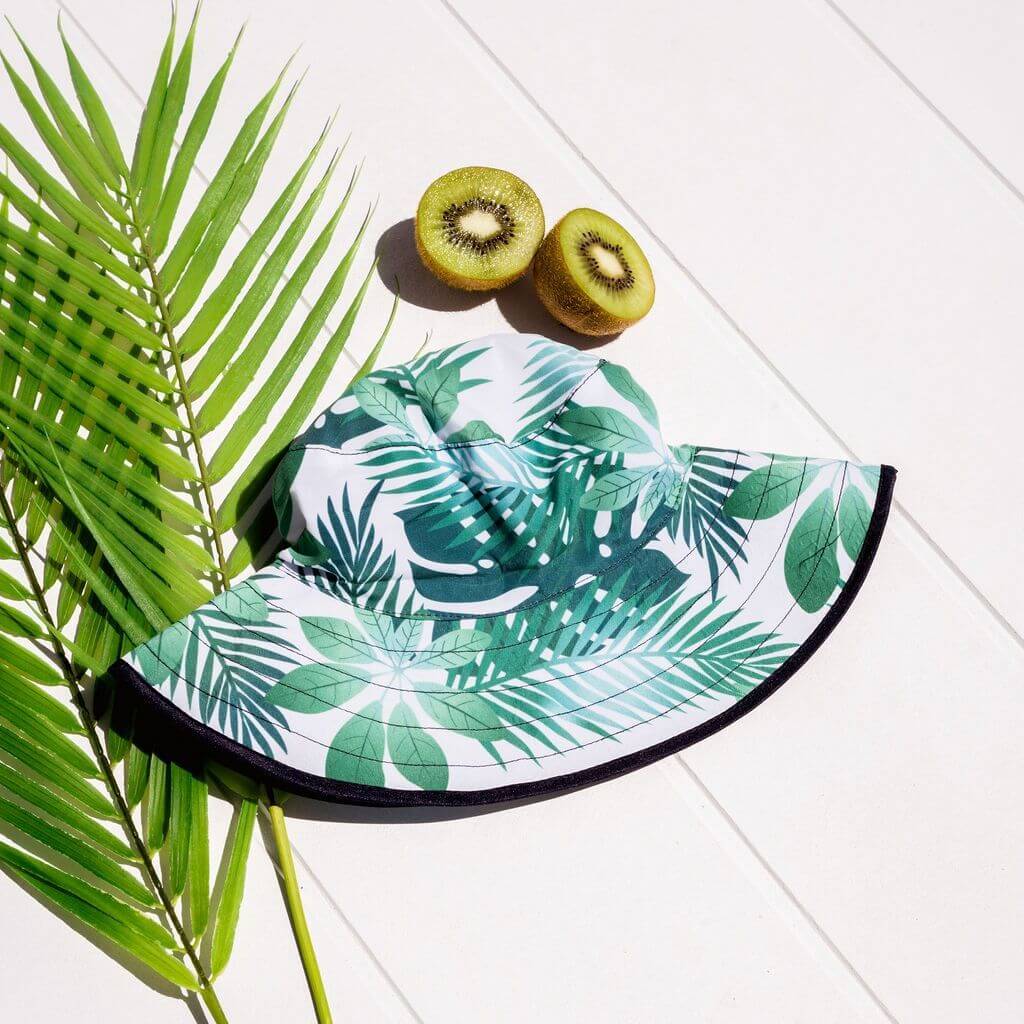 banz-carewear-sunhat-Tropical Forest-Navy reversible