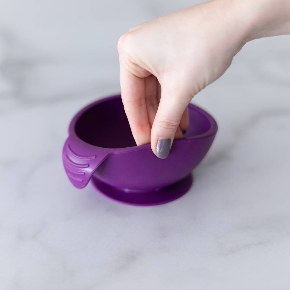 Bumkins Lavender Silicone First Feeding Set with Lid & Spoon - Each