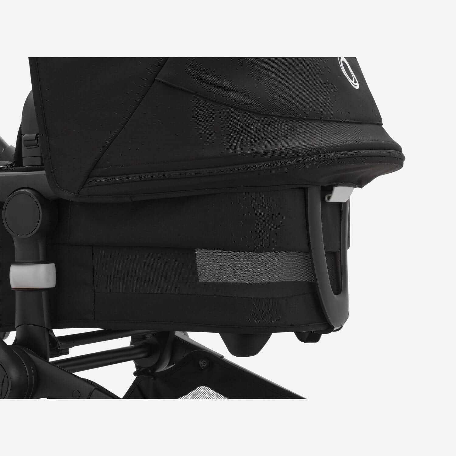 Bugaboo-Fox-5-bassinet-seat-stroller-black-chassis-bassinet