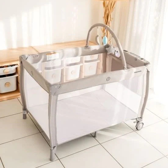 Babystudio 8 in 1 Portacot Grey Baby On The Move