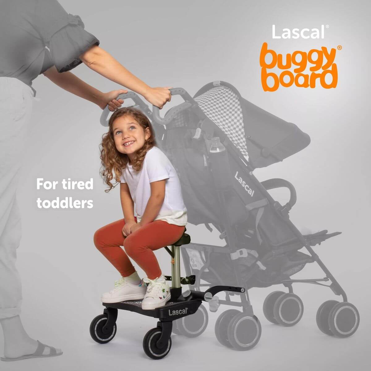 Lascal BuggyBoard Maxi Black  Universal Ride-On Stroller Board