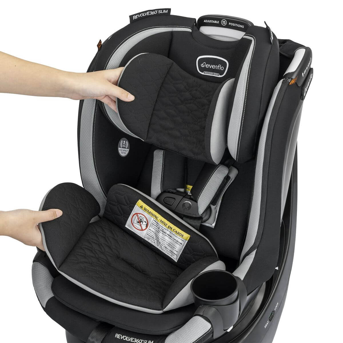 Evenflo Revolve 360 Slim Quick Clean Baby On The Move