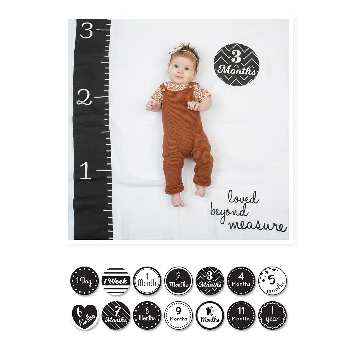 Lulujo Baby's First Year Milestone Cards and Blanket Set
